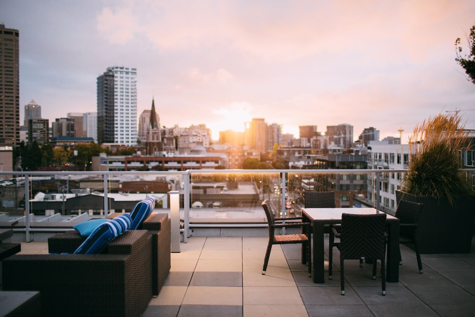 Hotel, Restaurant & Cafe — rooftop terrace